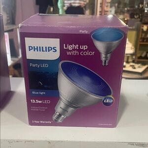 Philips Party LED Light Bulb - Vibrant Blue